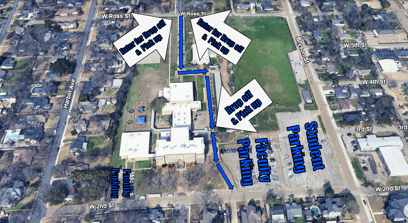 aerial map of campus